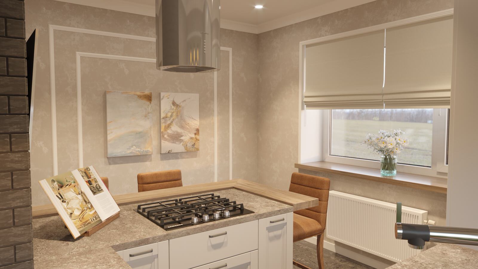 Обложка проекта: Проект кухни в загородном доме