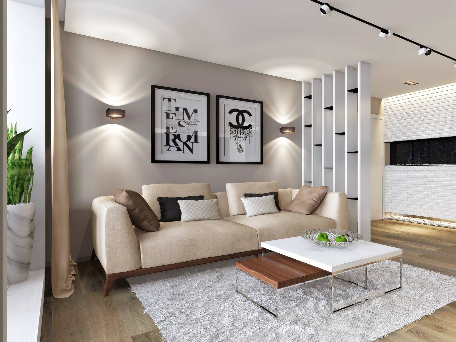 Кухня-гостиная в современном стиле