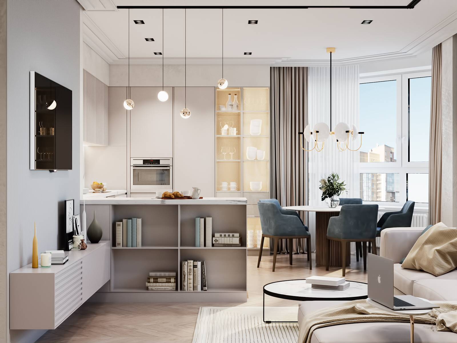 Квартира 130 м2 для большой семьи