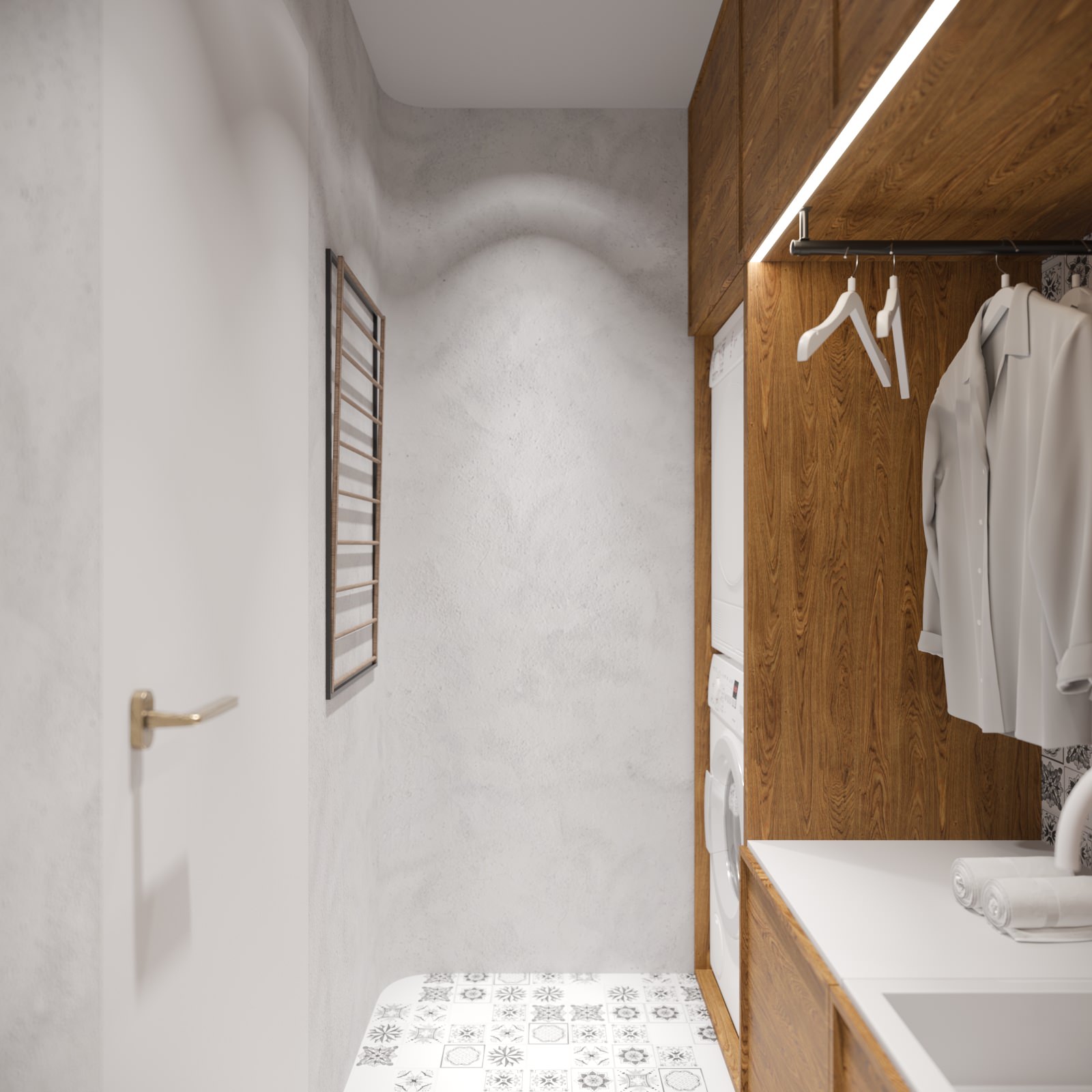 Гардероб. Квартира в ЖК "Ангелово"