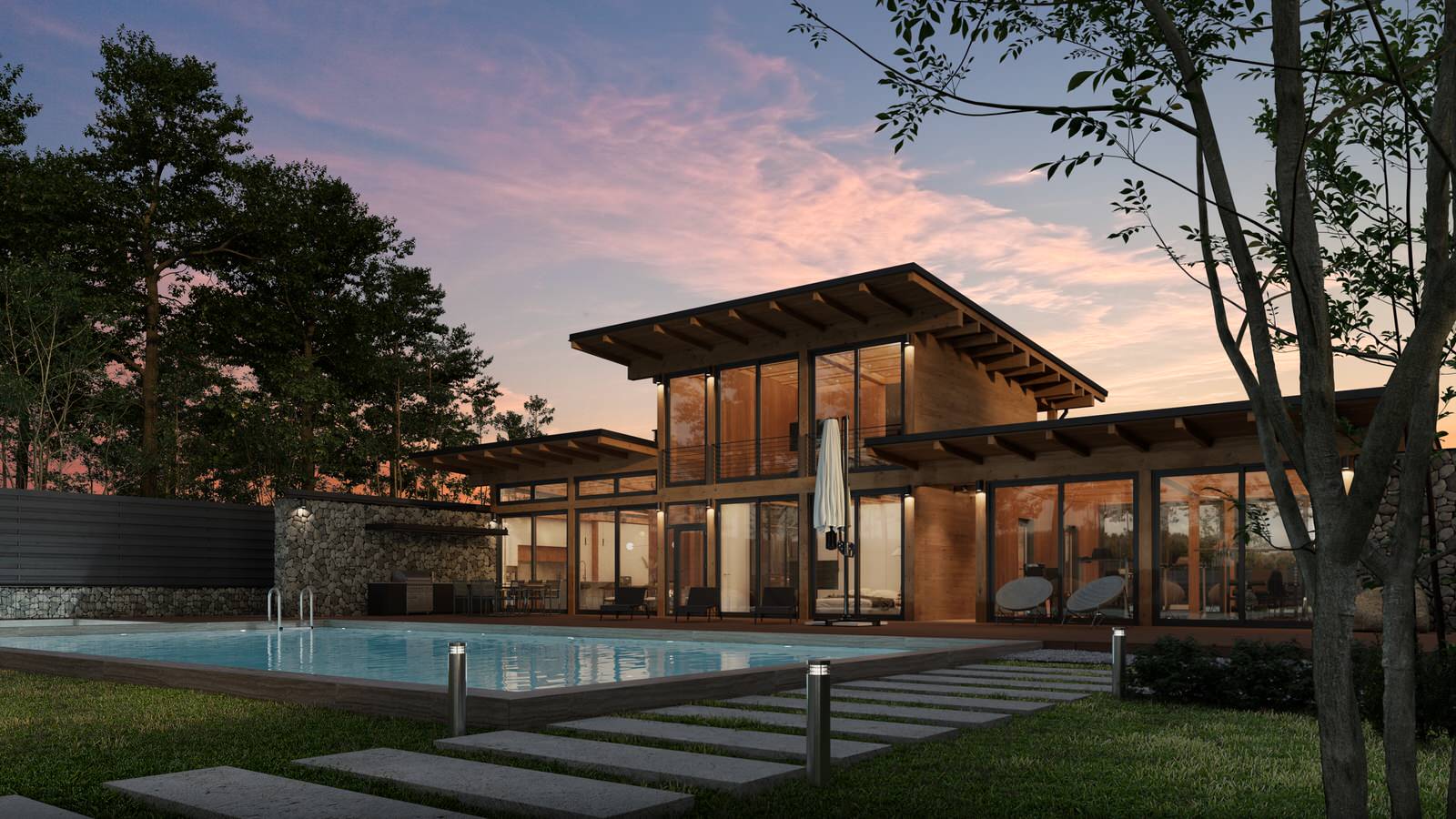 Архитектурный проект частного дома в с. Лесники