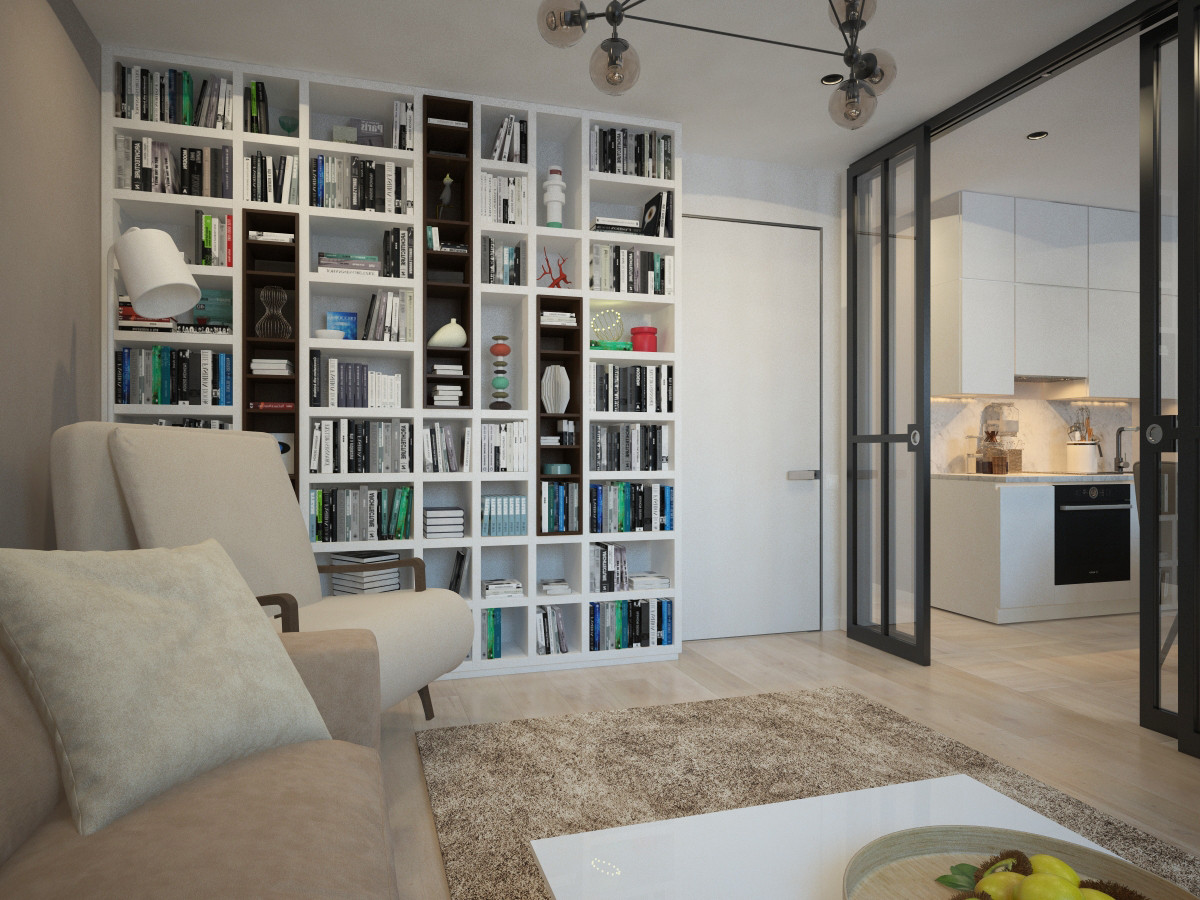 Дизайн проект однокомнатной квартиры 42 кв.м