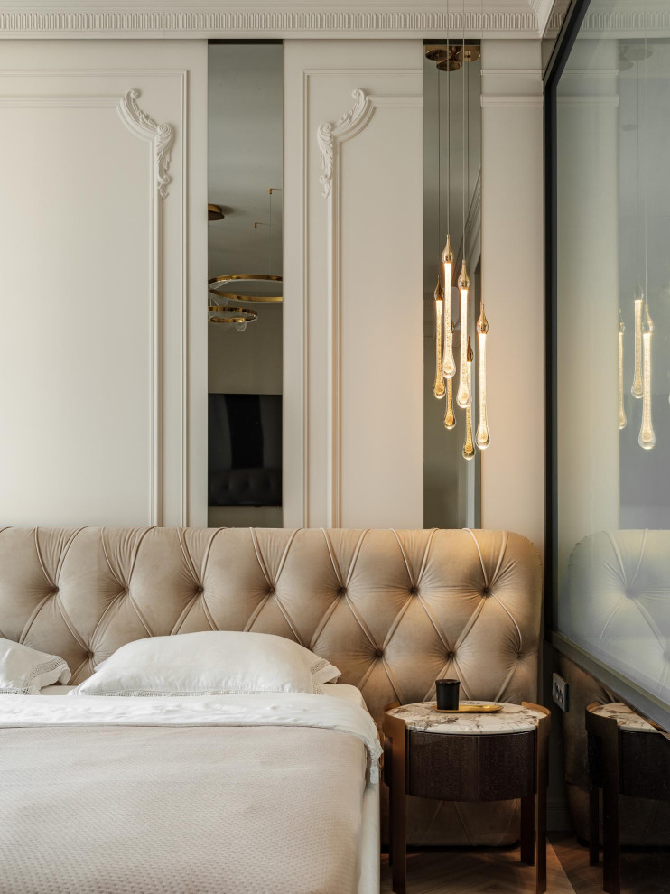 Дизайн проект квартиры 95 м2  ЖК "  Richmond Residence ".Мастер спальная