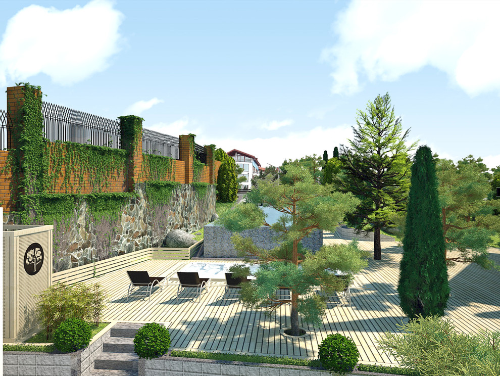 Благоустройство Бассейной зоны проект бассейна в "Вязовой роще" 2012г.