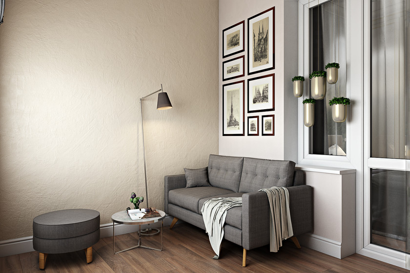 Лоджия с рабочим местом