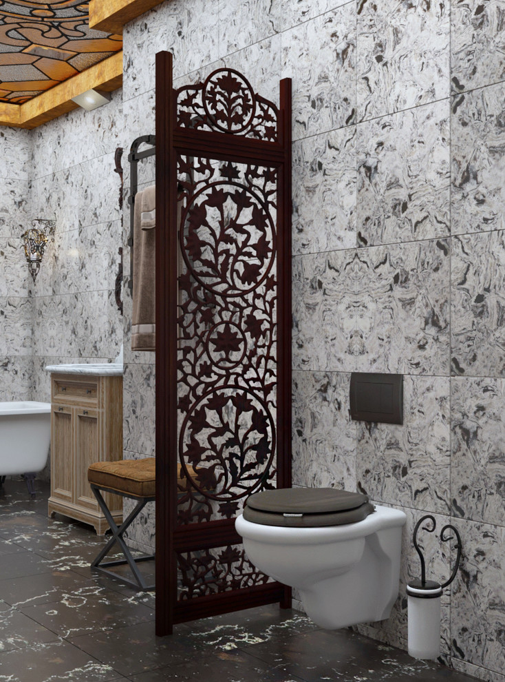 Санузел в стиле готика