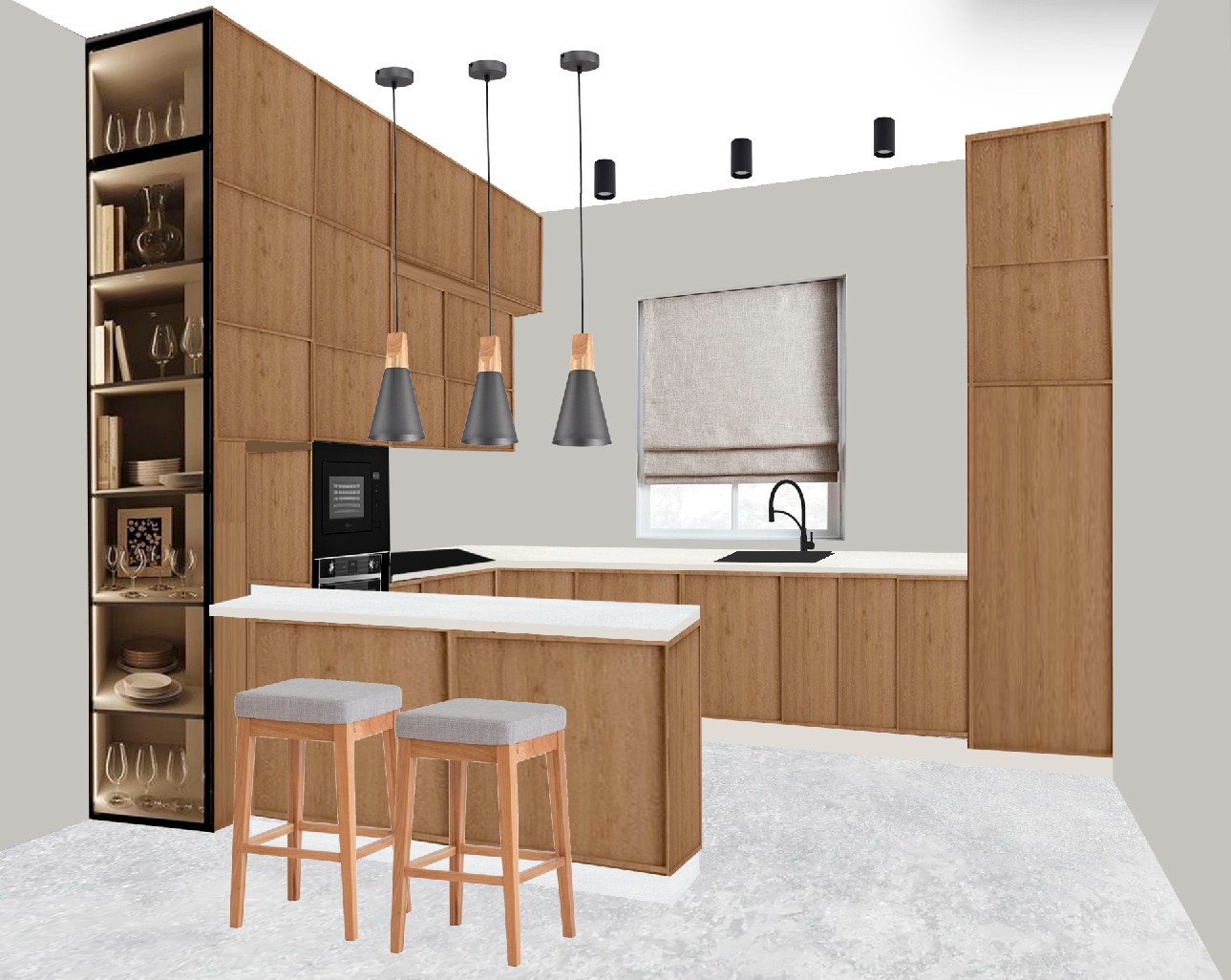 коллажи интерьеров из разных проектов