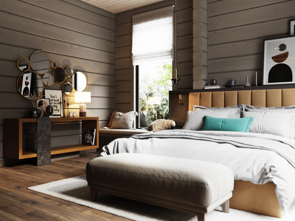 Проект интерьера деревянного дома в п.Завидово