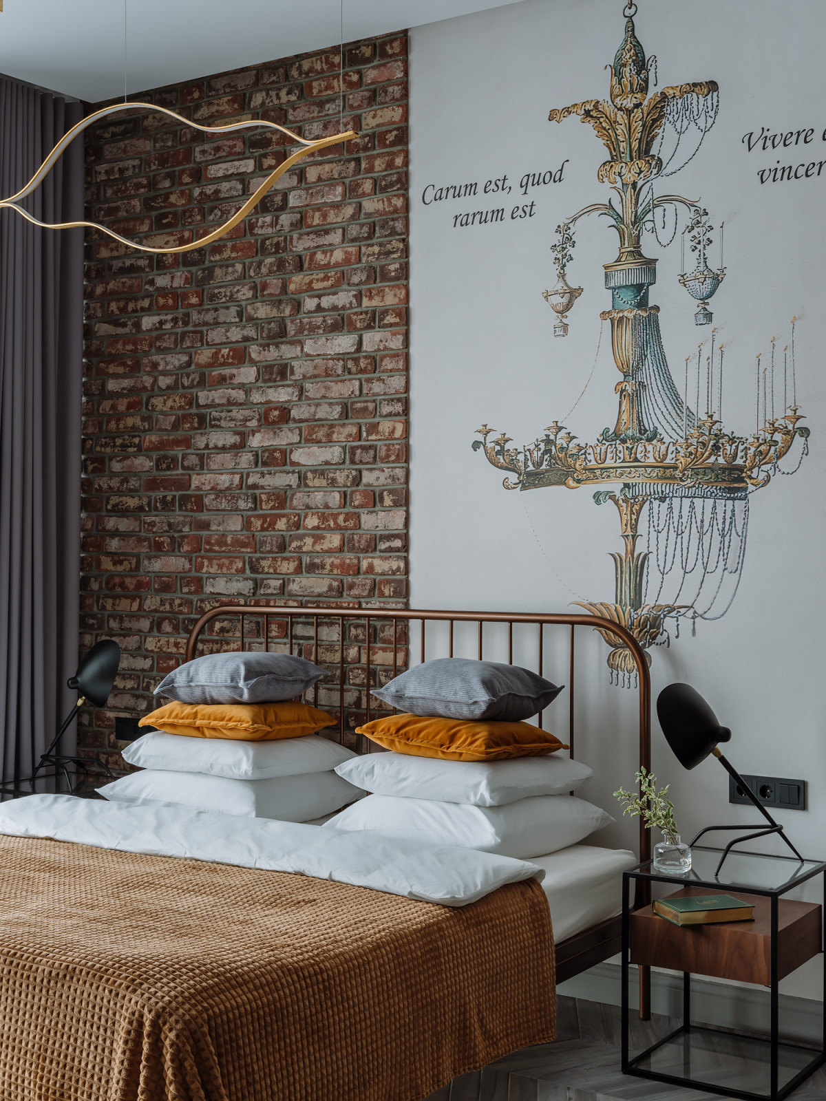 Kiss of foggy forest