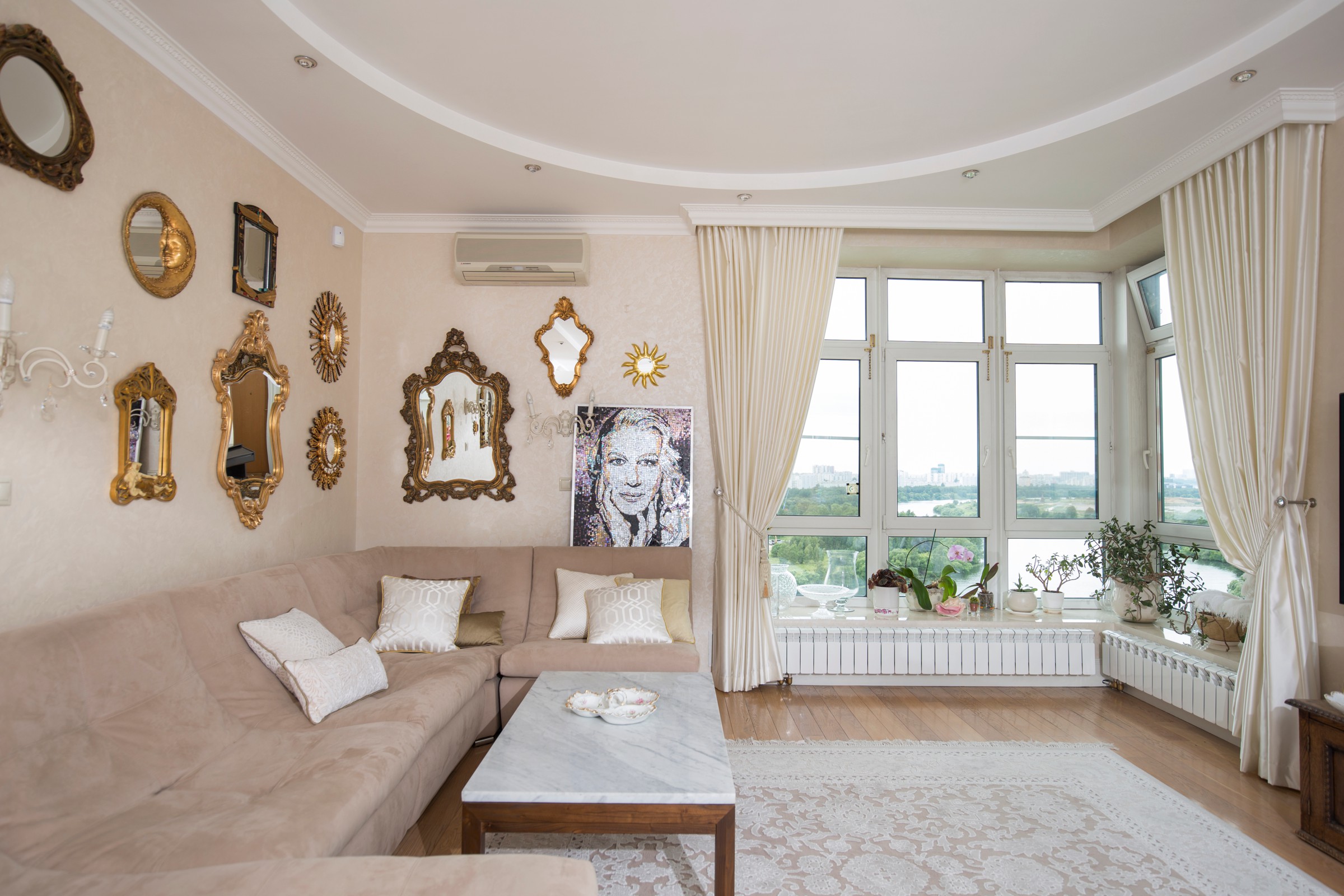 Текстиль в квартире Екатерины Одинцовой