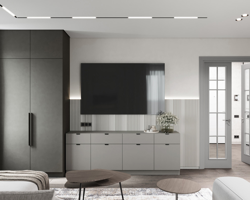 Дизайн интерьера квартиры с открытой террасой в жилом комплексе "Тармо"