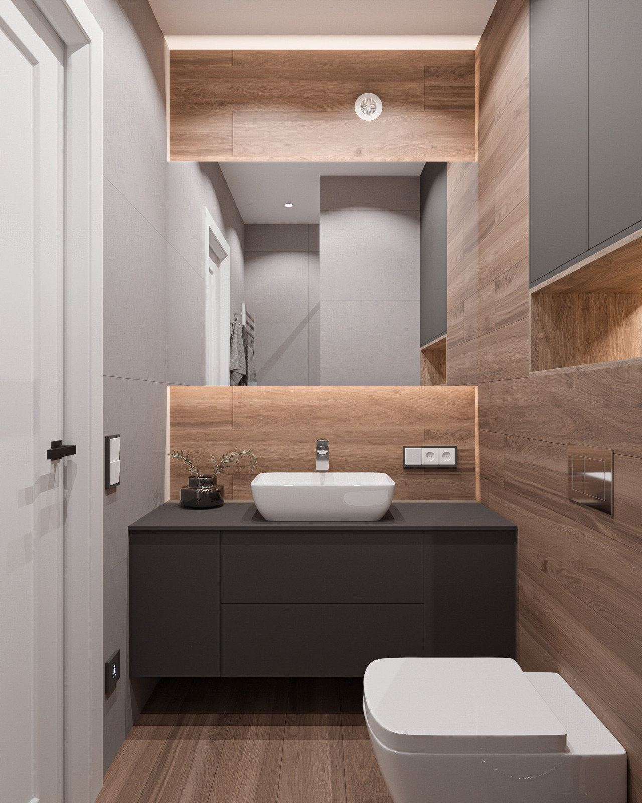 Частичный проект 2-к квартиры