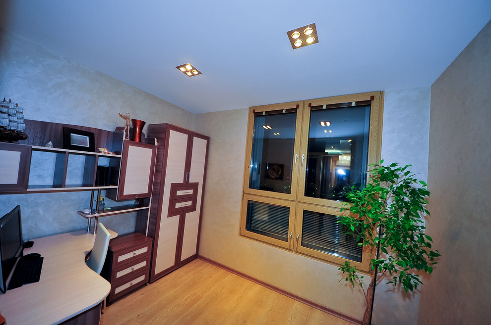 Скай Форт. Необычный интерьер квартиры площадью около 100 м2