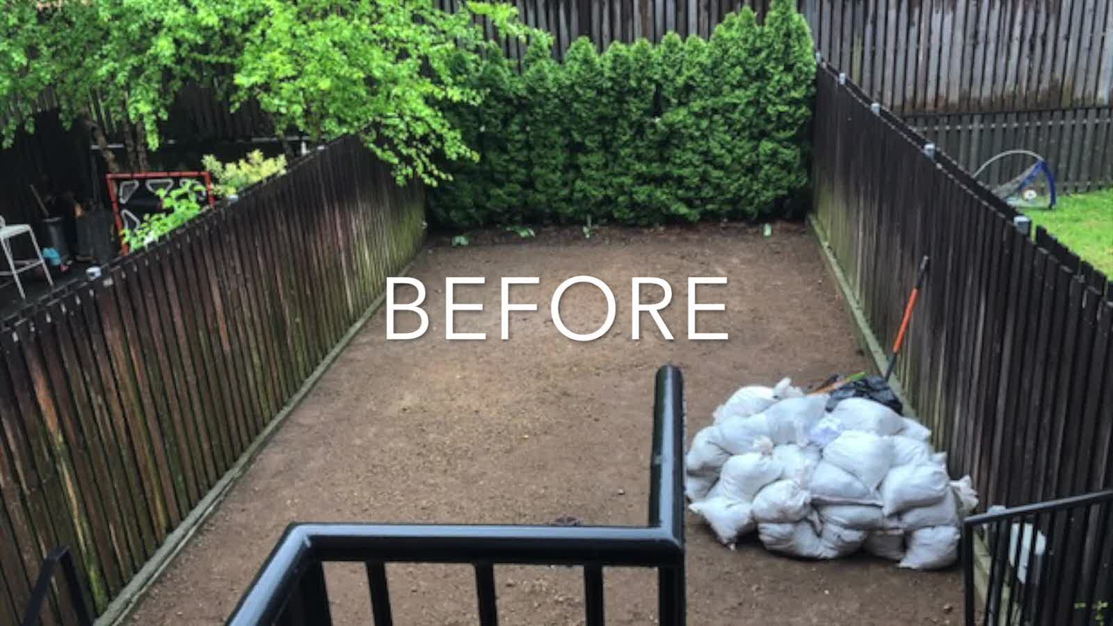 Houzz США: Переделка заднего двора при таунхаусе