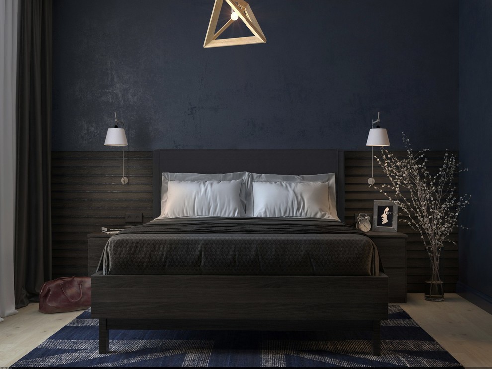 Обложка проекта: Минималистичные фактуры бетона и дерева в контрастном интерьере