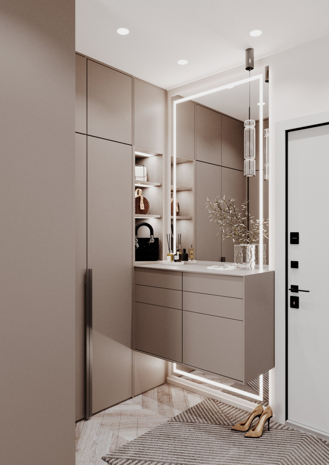 Обложка проекта: Дизайн интерьера трехкомнатной квартиры "ЖК Дежнев"