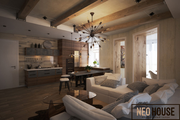 Лофт с дерзкой брутальностью