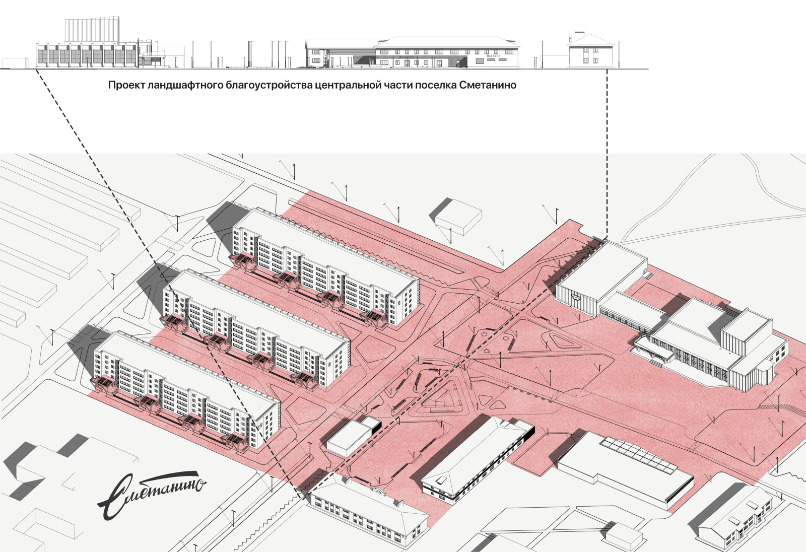 Развитие среды в посёлке Сметанино