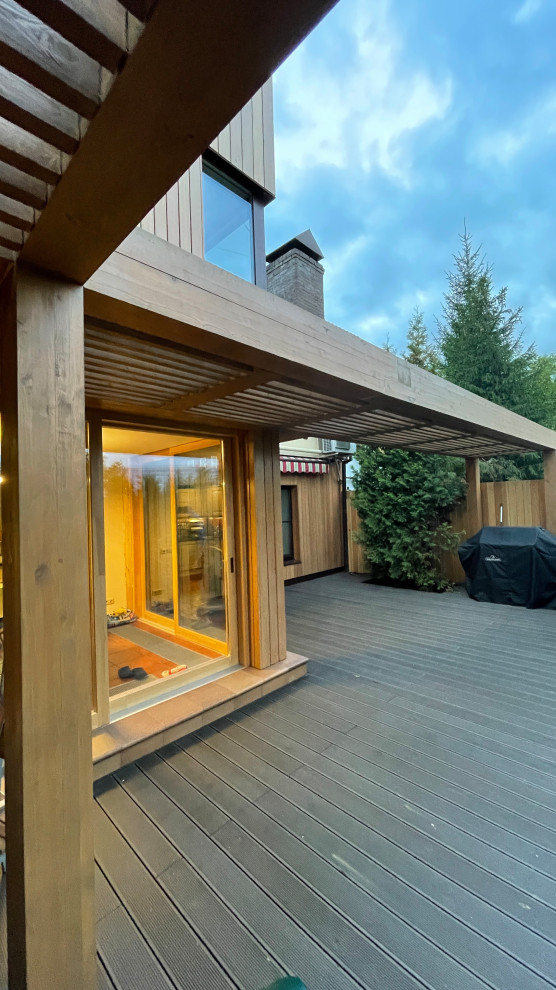 Расширение пентхауса с перголой