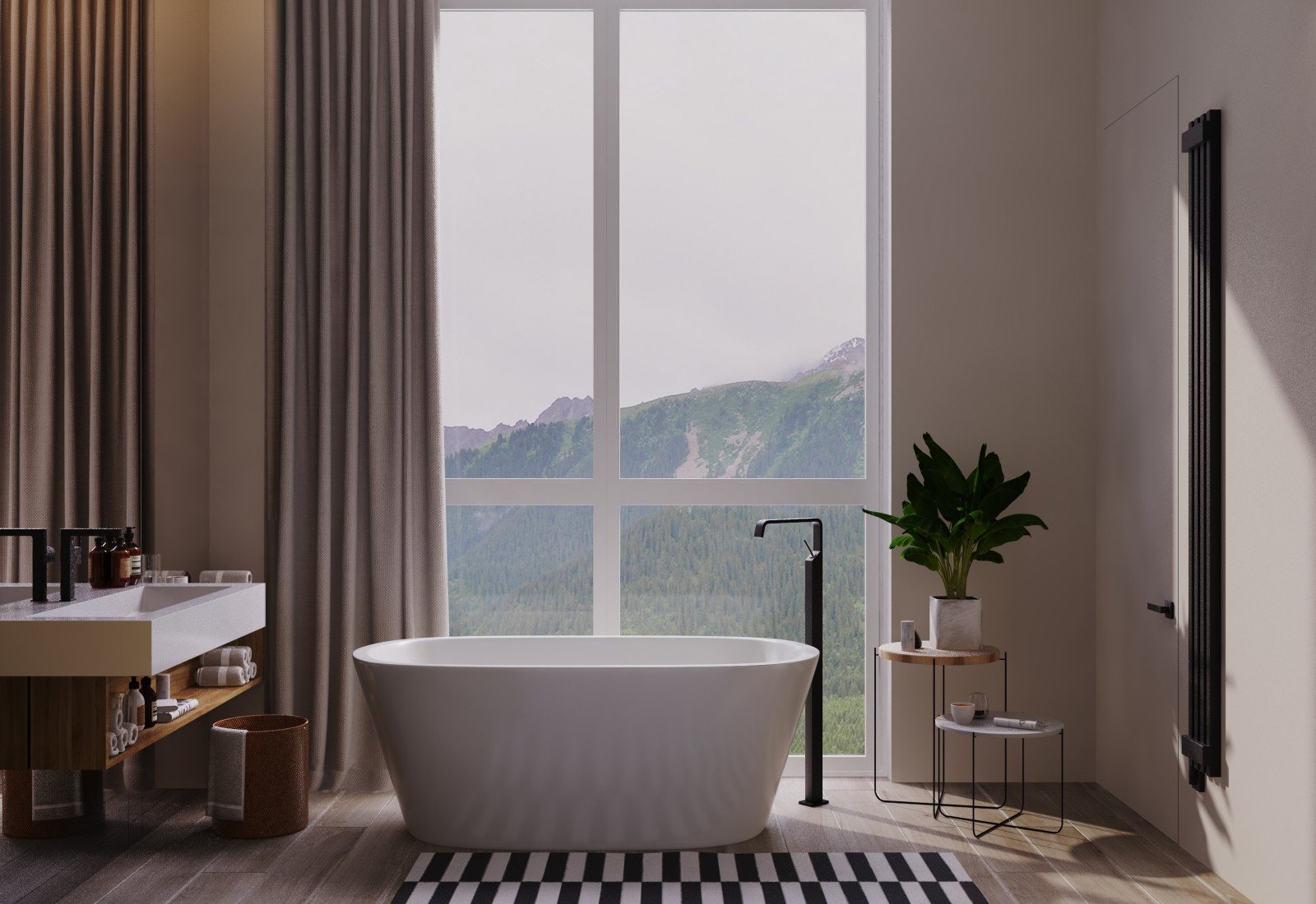 Дизайн интерьера апартаментов в Крму