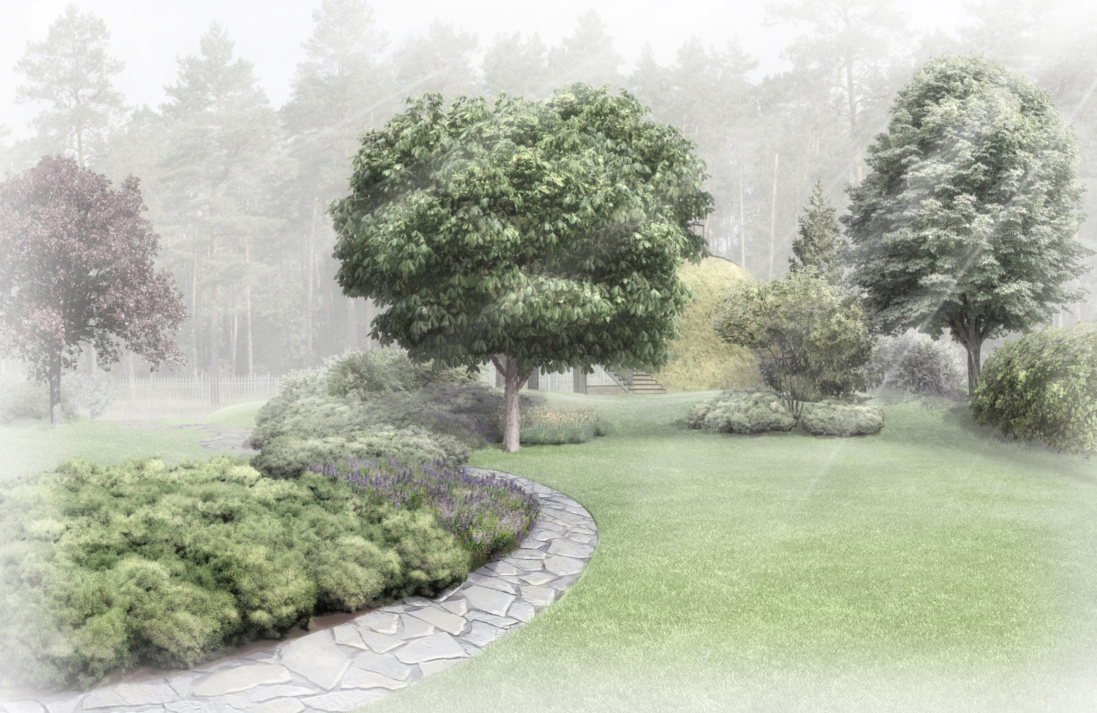 Обложка проекта: Эскизы участков в лесной зоне 2020г.