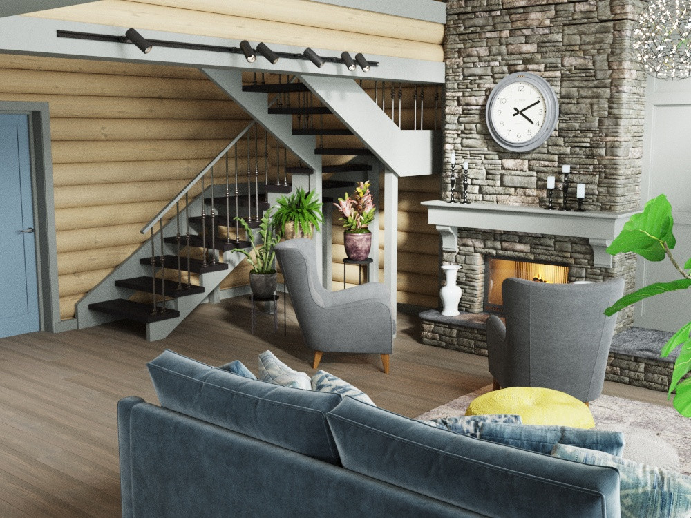 Большой, яркий дом для молодой семьи