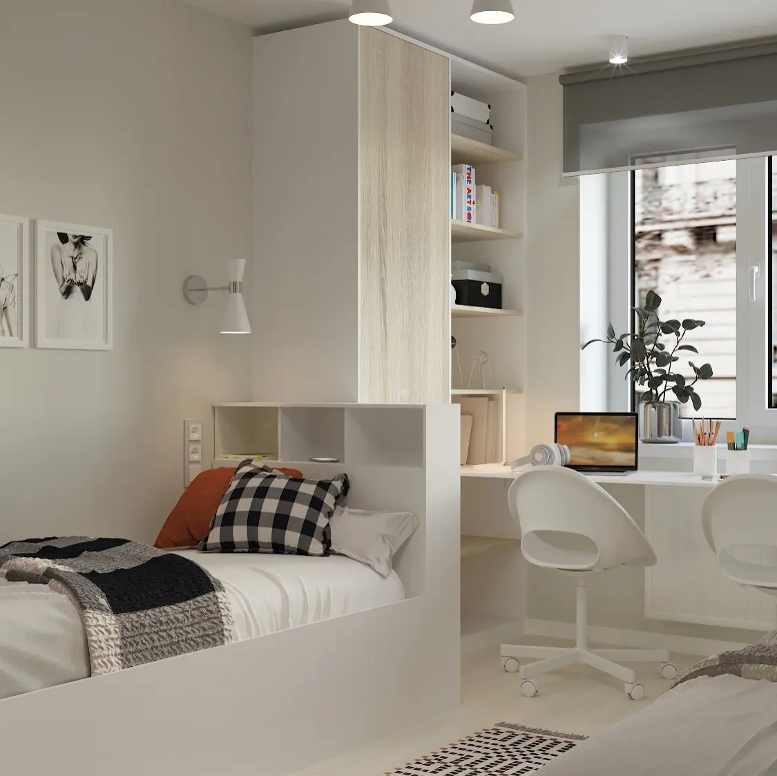 Обложка проекта: Детская для 2-х детей, спальня