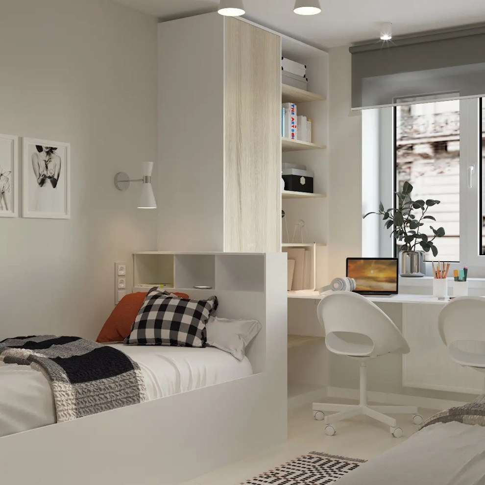 Обложка проекта: Детская для 2-х детей, спальня