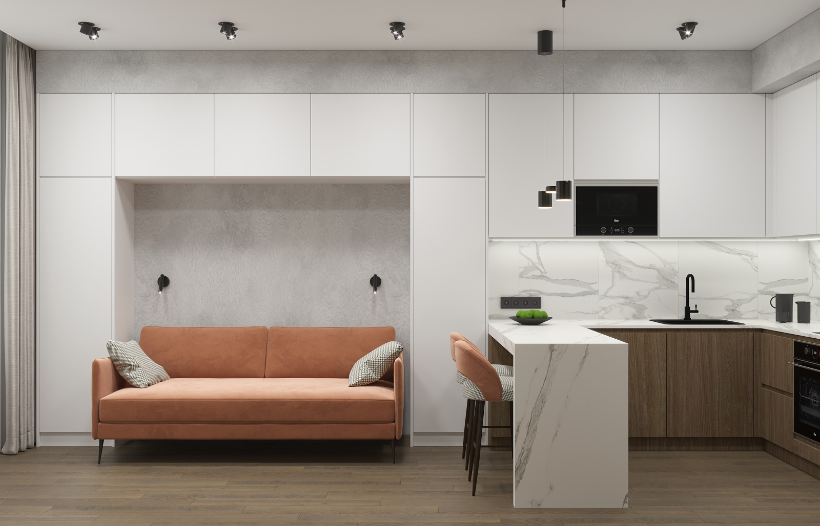 Апартаменты KM Tower Plaza 25 кв.м.