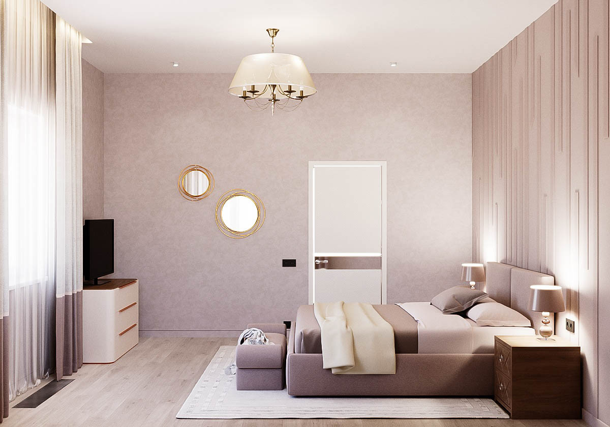 Гостевая спальня в загородном доме