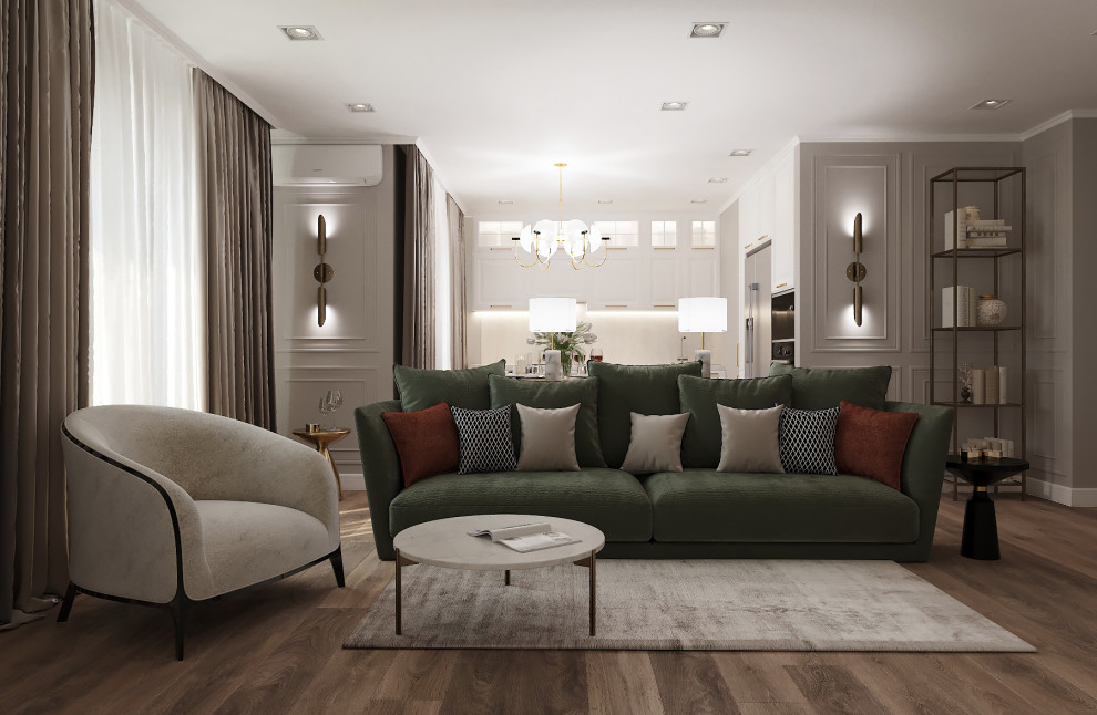 Интерьер гостиной в городе Альметьевск