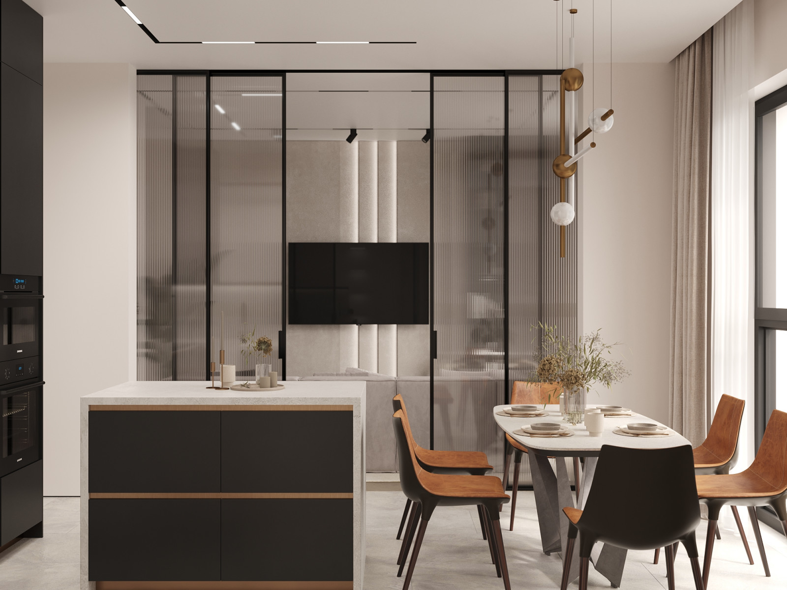 Трехкомнатная квартира ЖК "Резиденция Сколково"