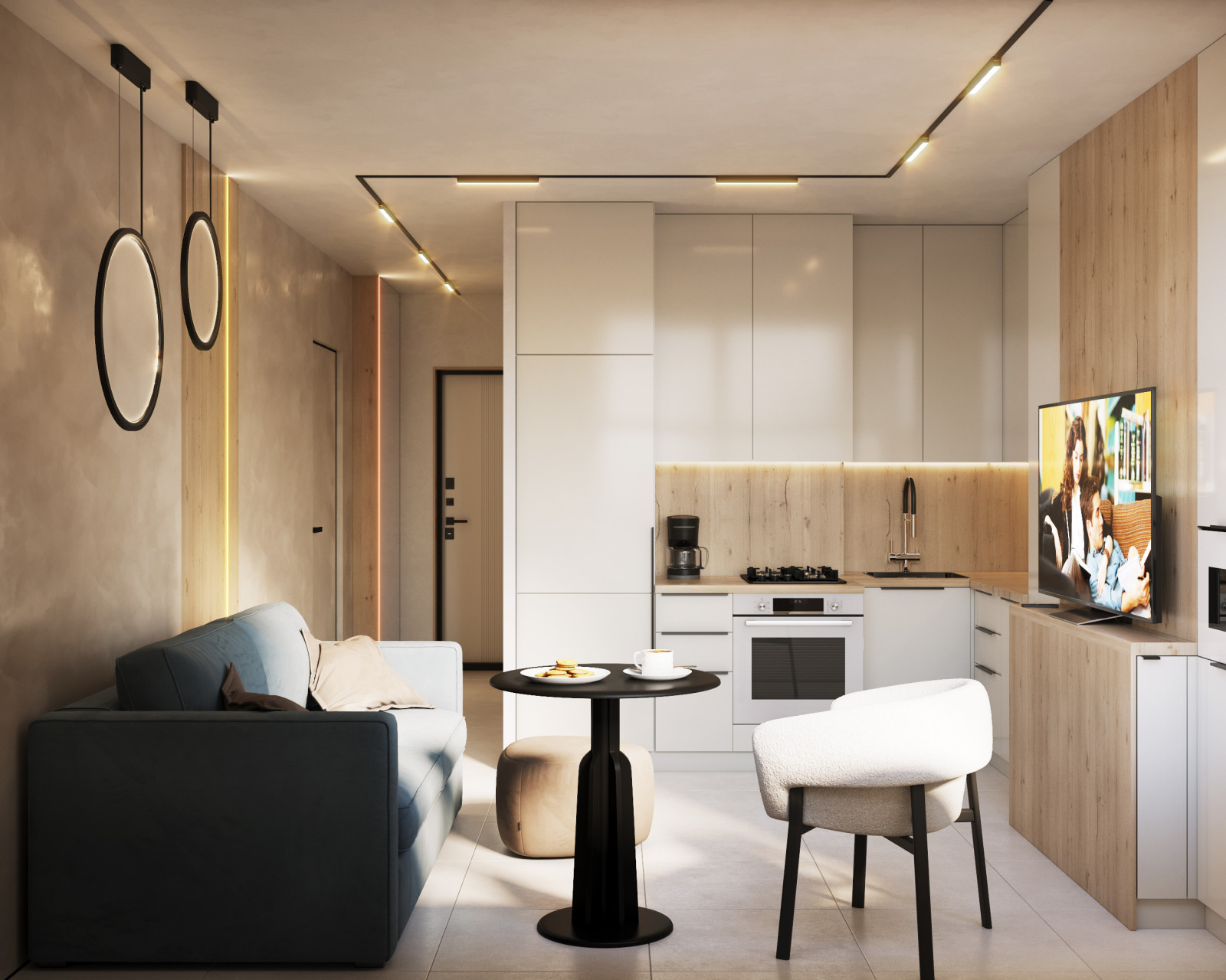 Встроенная бытовая техника  в кухне