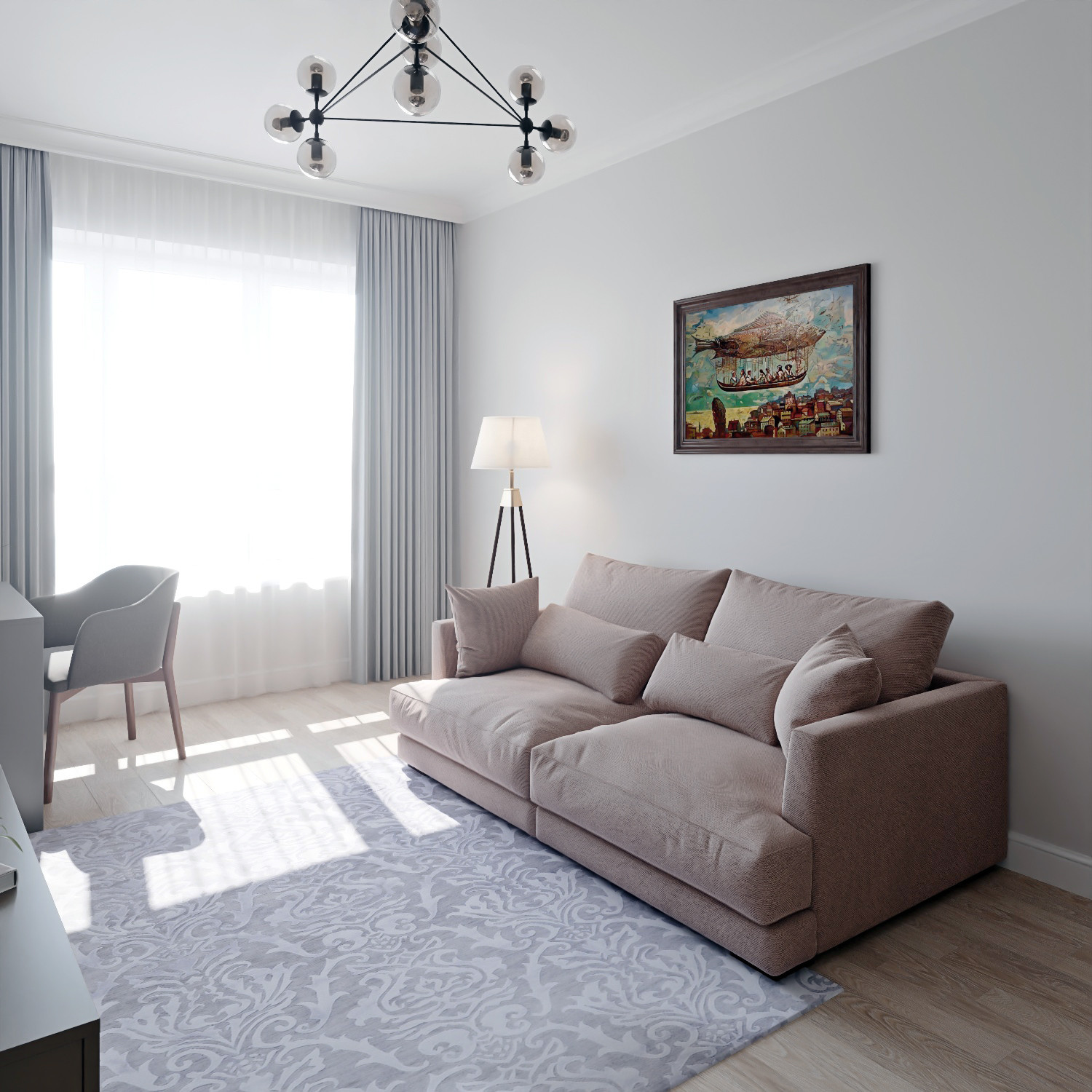 Квартира на Ботанической. Гостиная