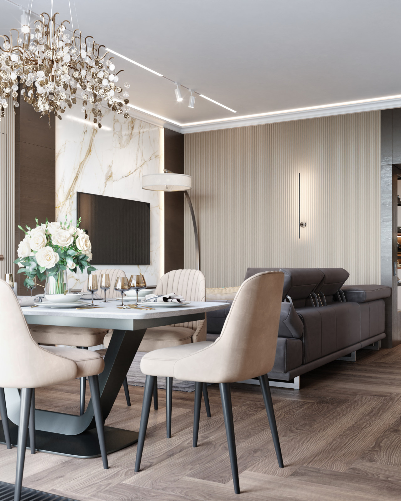 Квартира 130 м² в ЖК «Монополист»
