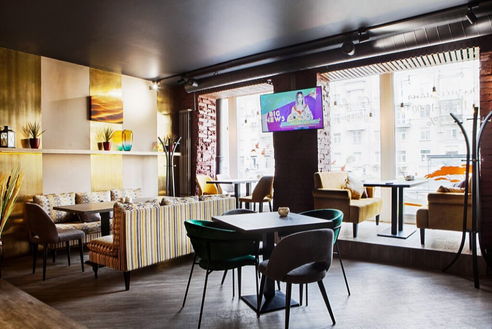 Обложка проекта: Ресторан «3 Жирафа» в Санкт-Петербурге