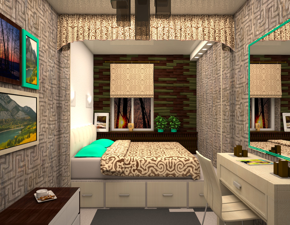 Яркая спальня