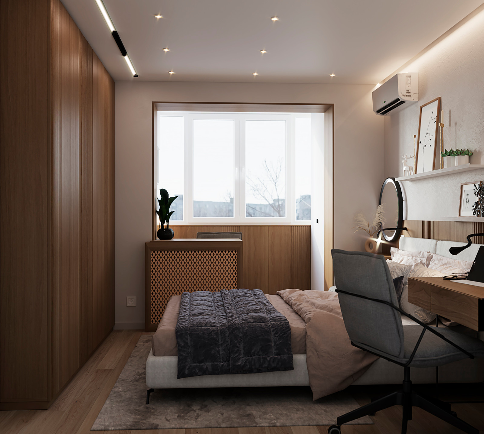 Квартира ул. Энтузиастов, г. Саратов, 2024г (спальня, дет-я девочки, дет-я мал)