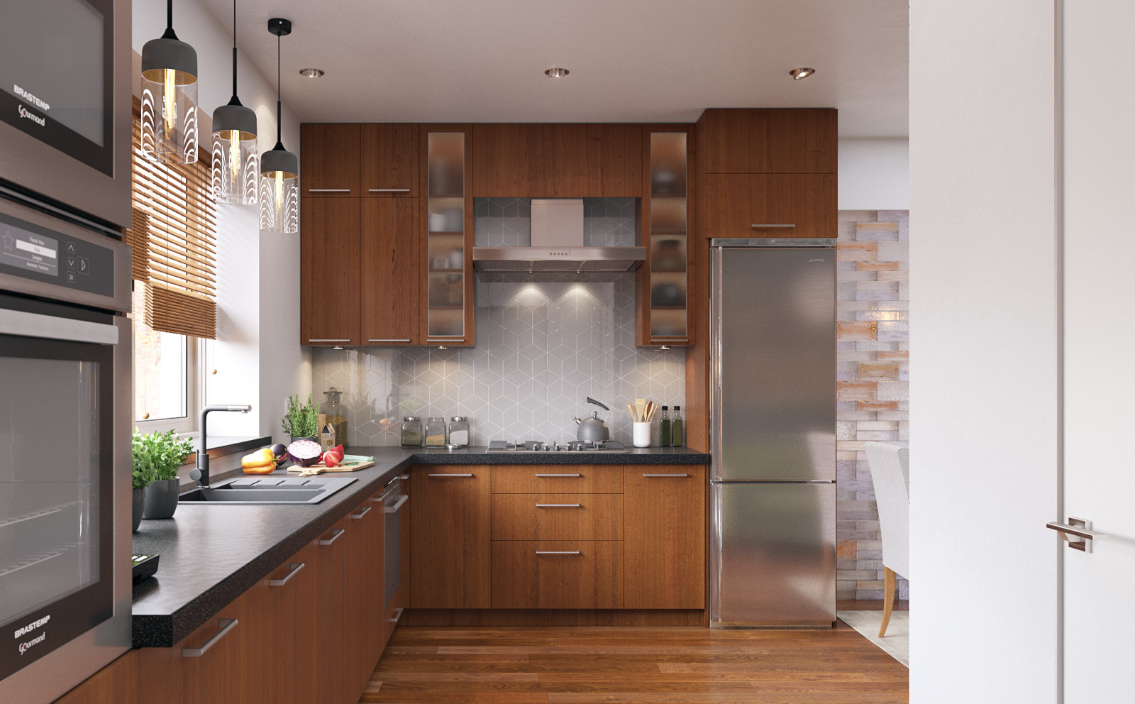 Обложка проекта: Кухня-столовая в загородном доме