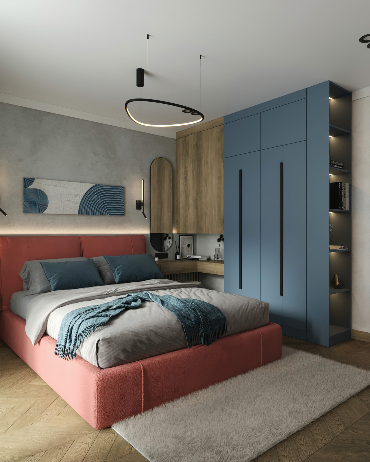 15. Coral 104м². Спальня