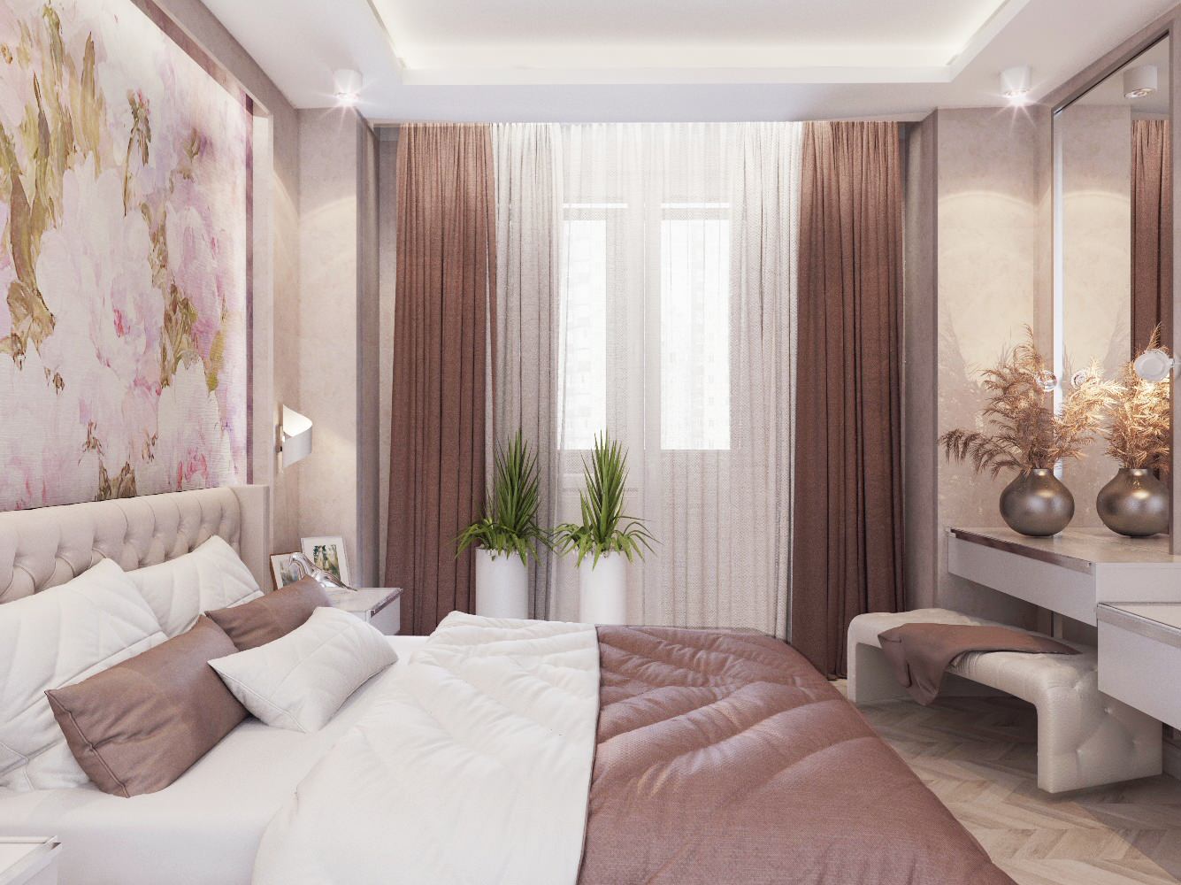 Квартира 90 м.кв. современная классика