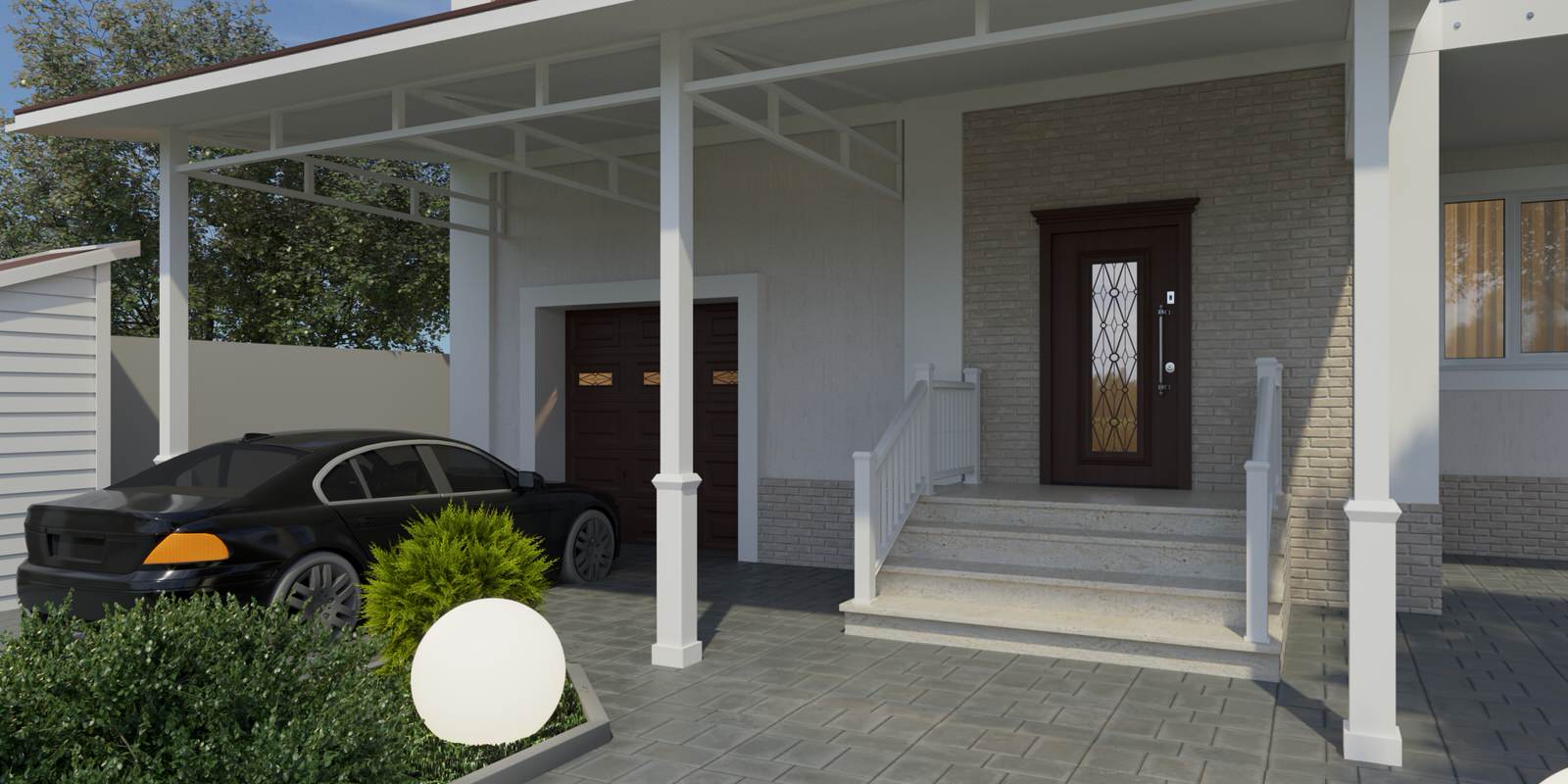 Фасад частного дома.