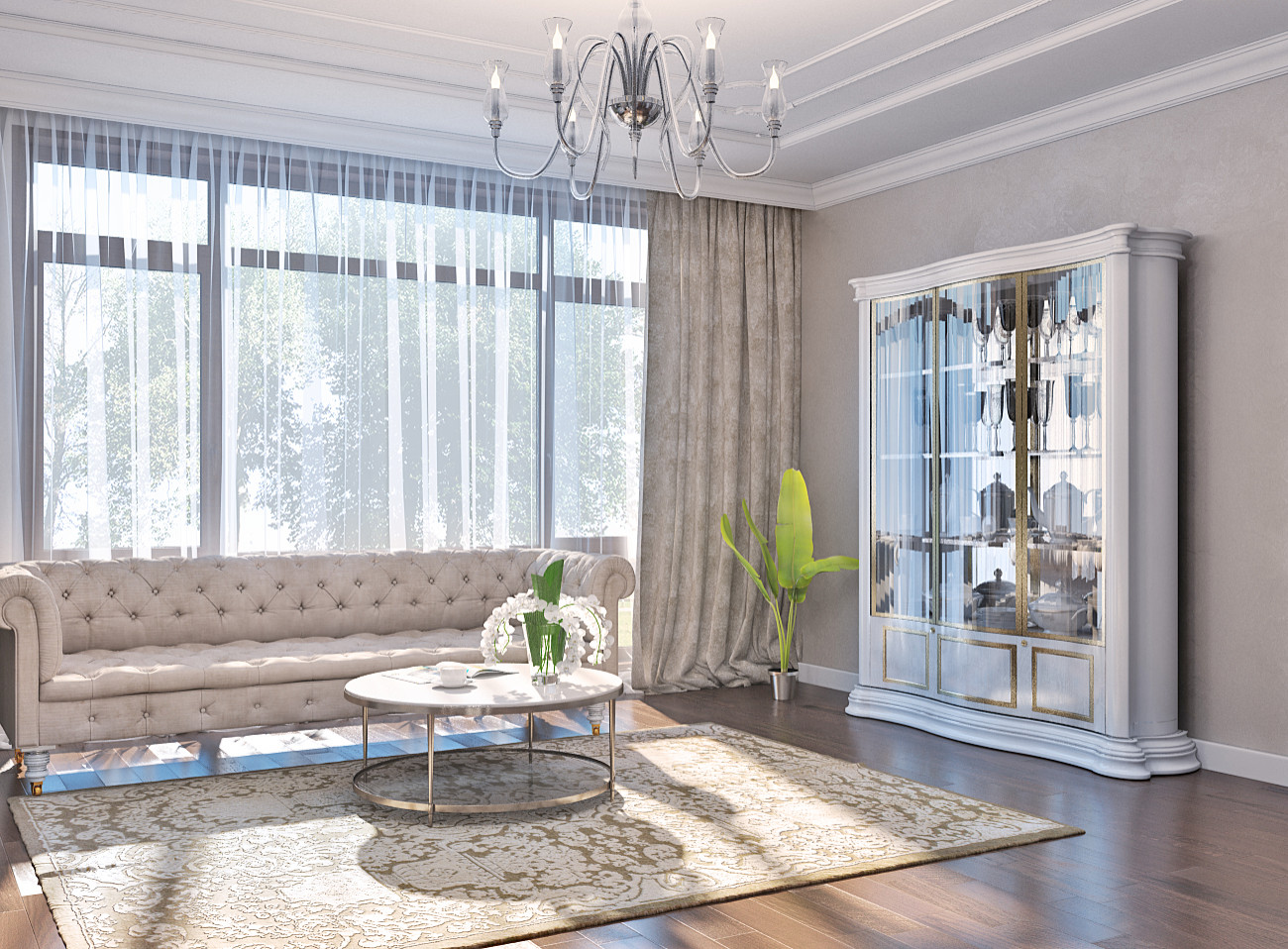 INTERIOR DESIGN OF THE APRATMENT IN APPLE CITY