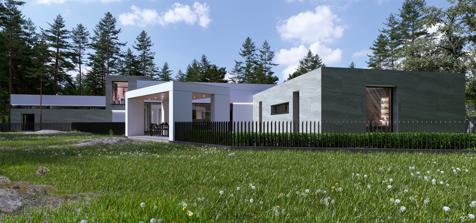 Частный дом в стиле "Хай-тек"