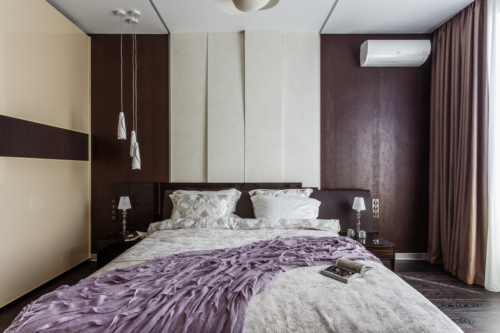 Фото спальни реализованного проекта квартиры ЖК "Адмирал".