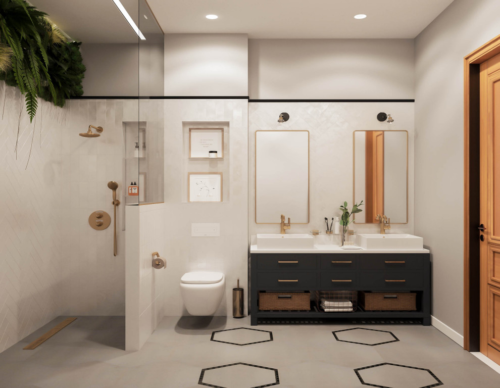 Таунхаус для большой семьи - спальни, санузлы