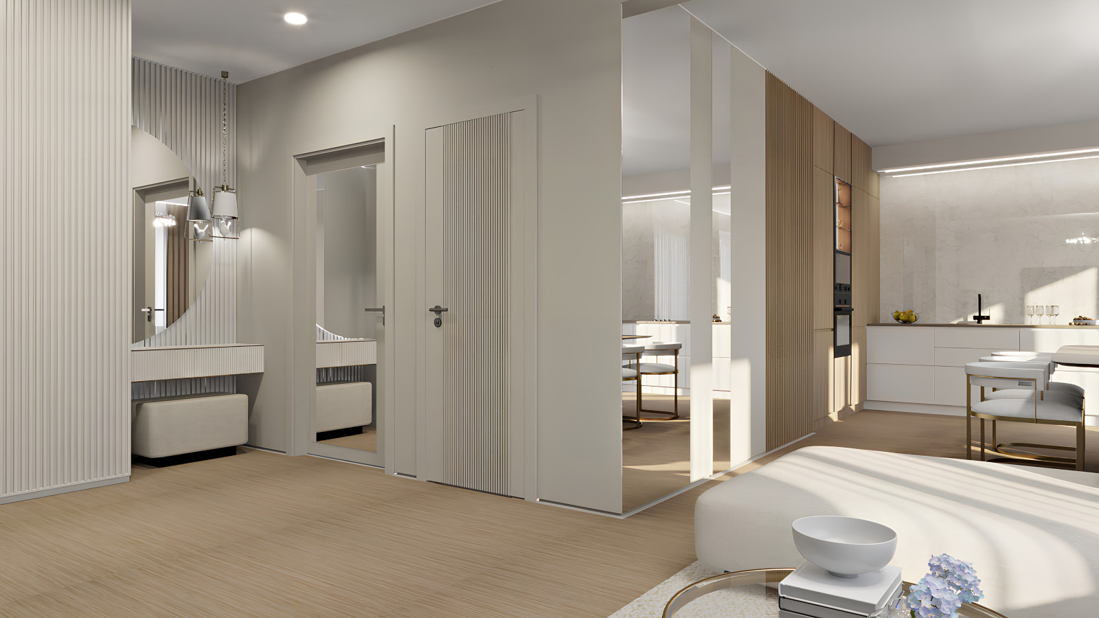 Дизайн-проект трехкомнатной квартиры для молодой семьи