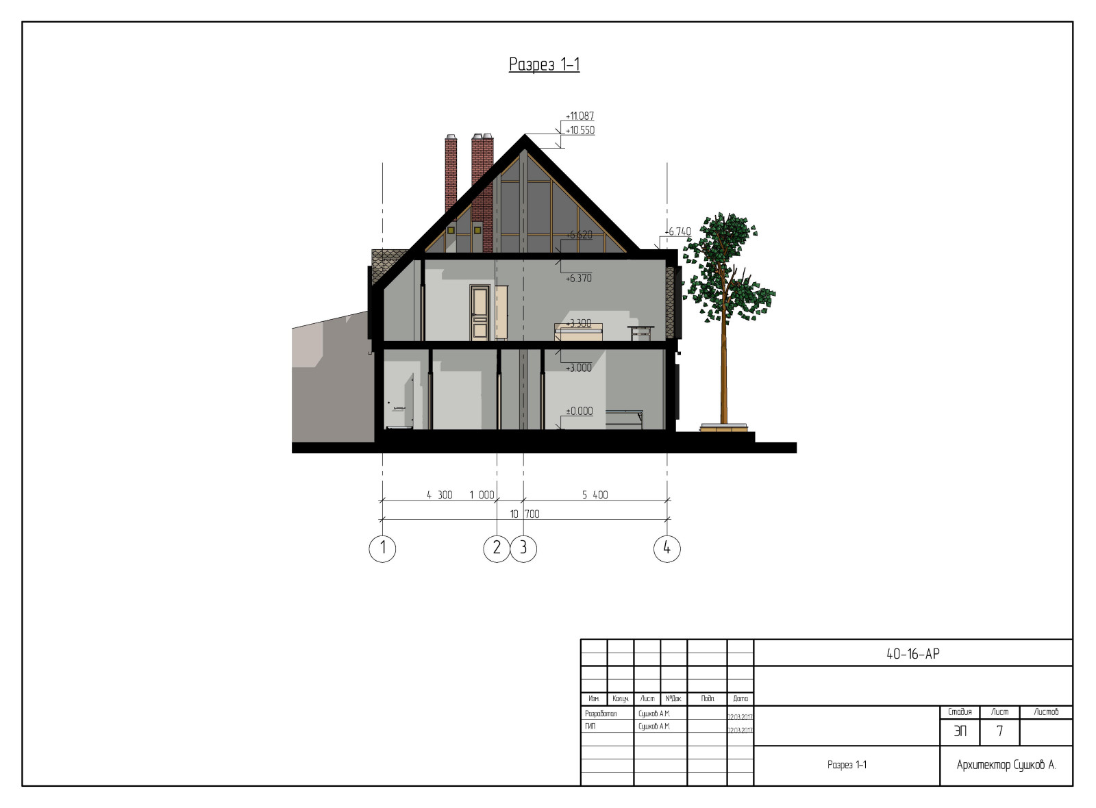 Обложка проекта: Индивидуальный жилой дом в г. Пермь 2017