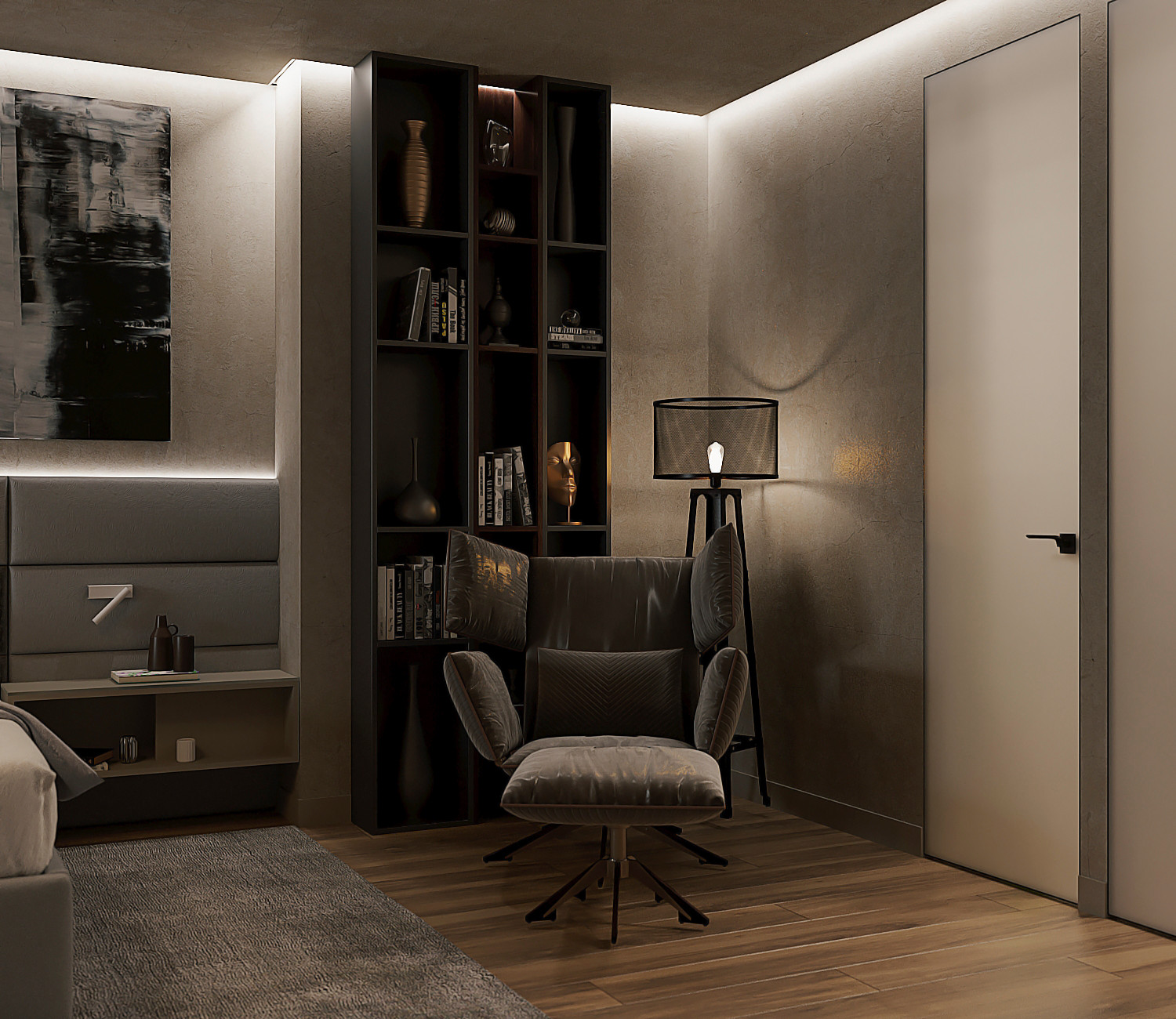 Квартира 110 м2, Нижний Новгород, площадь Минина д.4. Спальня.