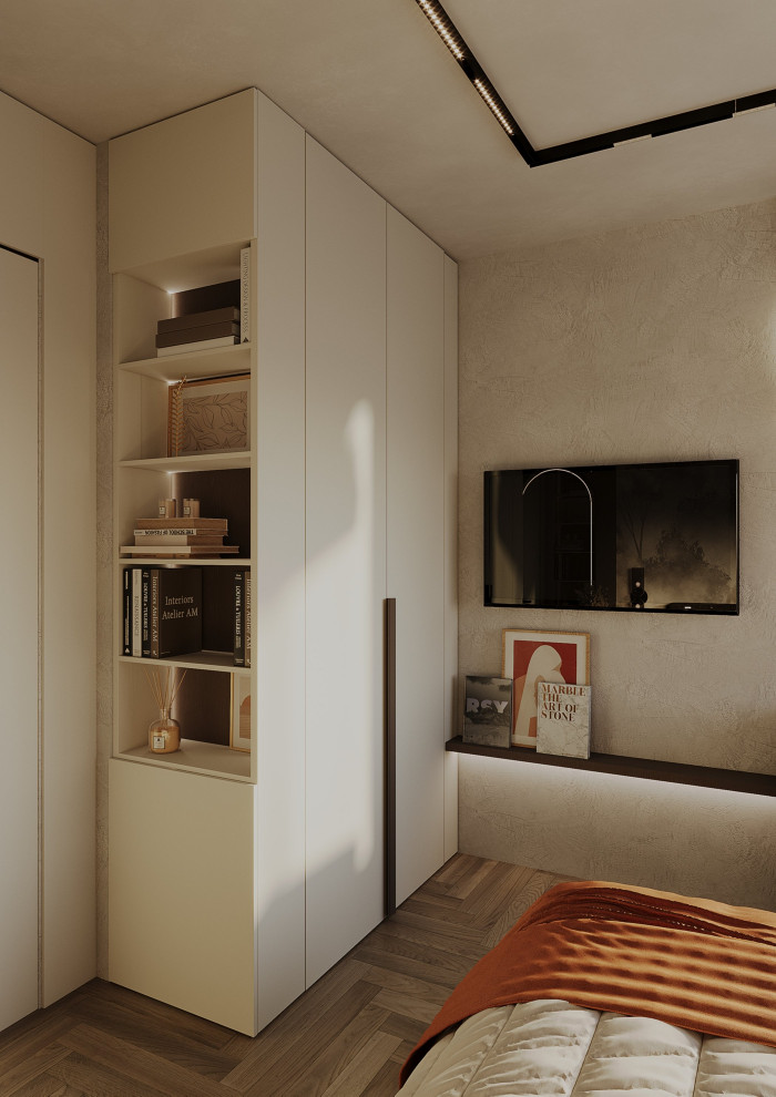 Квартира для семейной пары с ребенком в ЖК Полюса. 57,3 кв.м.